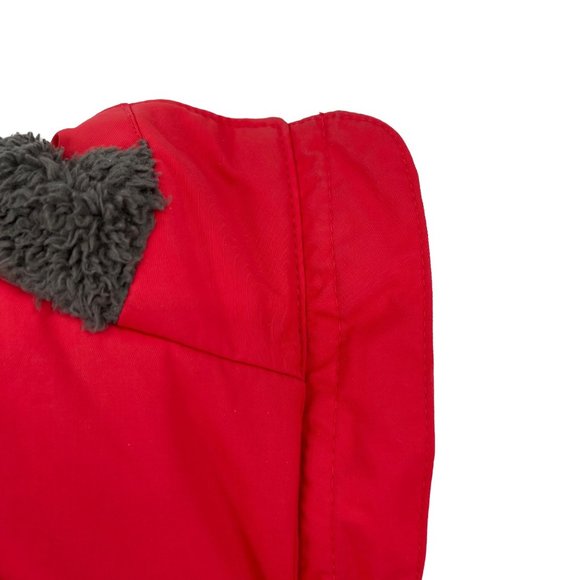 L.L. Bean Winter Warmer Jacket Fleece Lined Hooded Red 271138 Women 1X Regular - Picture 12 of 12